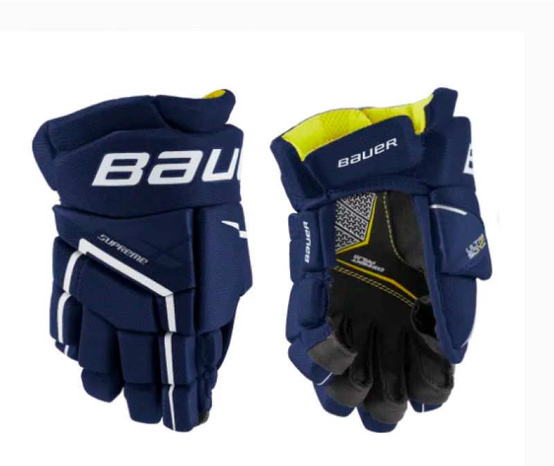 Хоккейные перчатки Bauer Supreme Ultrasonic Yth 8" синие