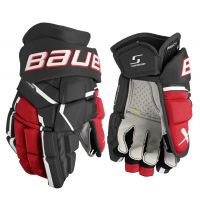 Хоккейные перчатки Bauer Supreme Mach Sr 14" черн. красные