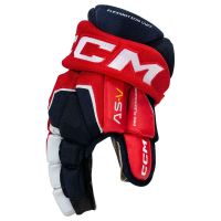 Хоккейные перчатки CCM Tacks AS-V Sr 13" сине-белые