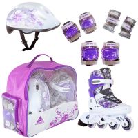 Детские комплект роликовых коньков PW-117 violet